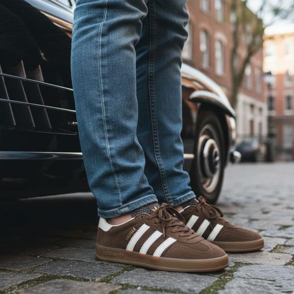 Adidas Gazelle Kahve Bej Kauçuk Taban