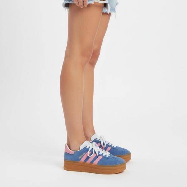 Adidas Gazelle Kot Mavisi Kalın Taban