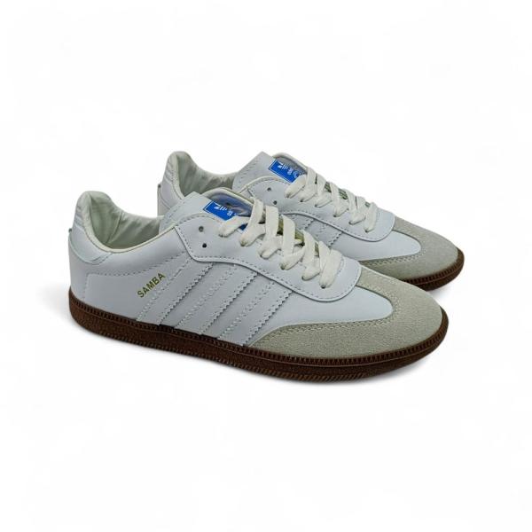 Adidas Samba Beyaz Cilt Beyaz Eva Taban