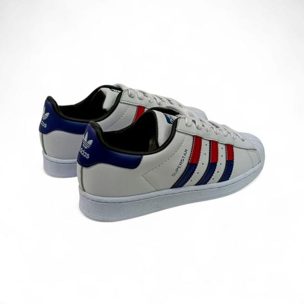 Adidas Super Star Bordo Mavi Beyaz