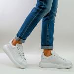 Alexander McQuuen Beyaz Şeffaf Taban Beyaz