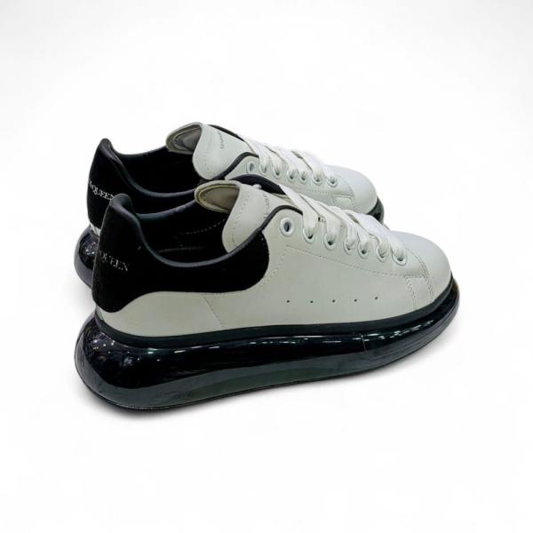 Alexander McQuuen Siyah Şeffaf Taban Beyaz Siyah