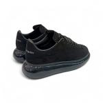 Alexander McQuuen Siyah Süet Şeffaf Taban Siyah