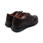 Kahve Bağcıklı Hakiki Deri Erkek Ayakkabısı