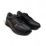 Siyah Bağcıklı Hakiki Deri Erkek Ayakkabısı