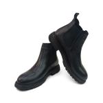 Siyah Hakiki Deri Erkek Chelsea Bot