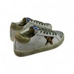 Golden Goose Super Star Beyaz Leopar Gri