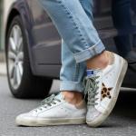 Golden Goose Super Star Beyaz Leopar Gri