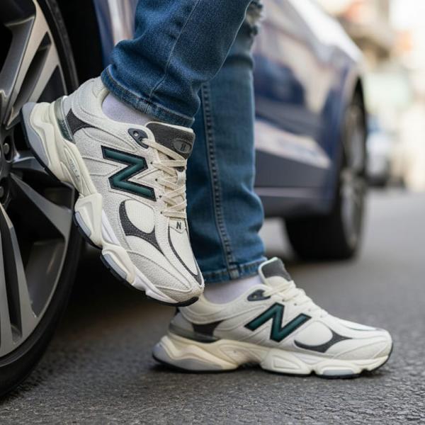 New Balance 9060 Bej Yeşil