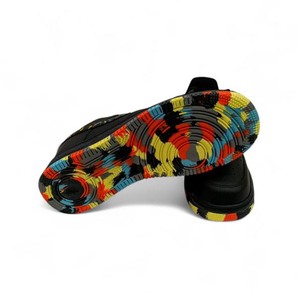 Air Force Renkli Taban Cilt Siyah