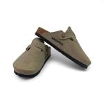 Birkenstock Bej Toka Detaylı Kapalı Kışlık Terlik