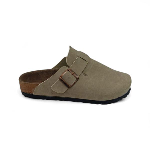 Birkenstock Bej Toka Detaylı Kapalı Kışlık Terlik