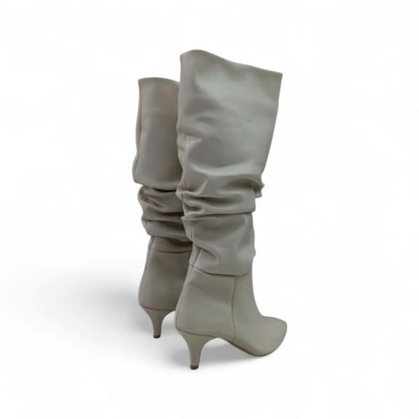 Nut İnce Taban Körüklü Dizaltı Sivri Burun Kadın Çizme