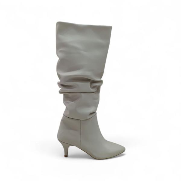 Nut İnce Taban Körüklü Dizaltı Sivri Burun Kadın Çizme