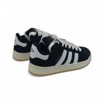Adidas Campus Siyah Beyaz Kauçuk Taban Deri Tozu Çocuk Spor