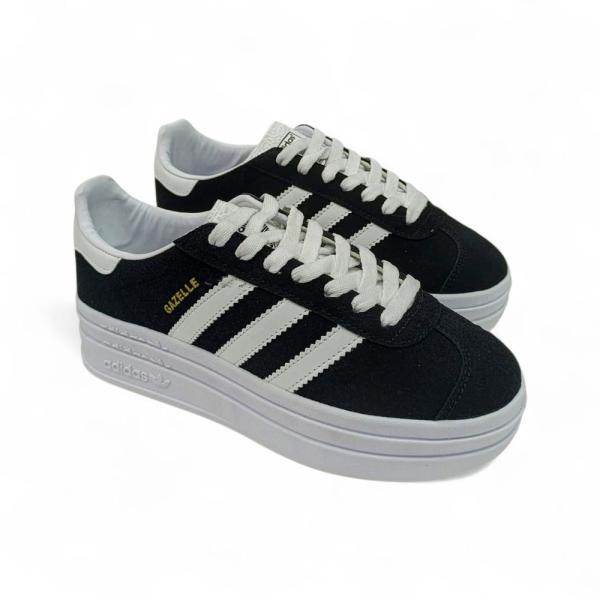 Adidas Gazelle Siyah Beyaz Kalın Taban