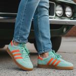 Adidas Gazelle Su Yeşili Oranj Kauçuk Taban