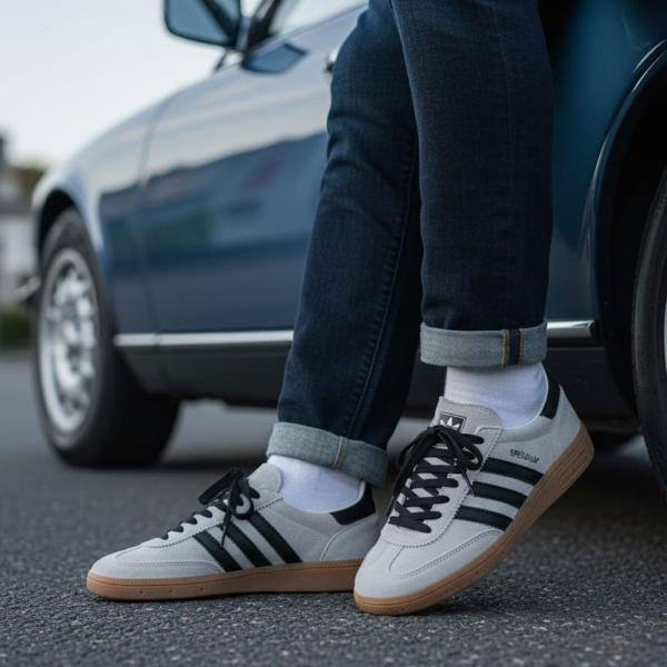 Adidas Spezial Bej Siyah Kauçuk Taban