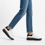 Alexander McQuuen Siyah Şeffaf Taban Beyaz Siyah