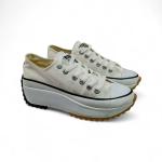 Converse Beyaz Beyaz Kısa Kalın Taban