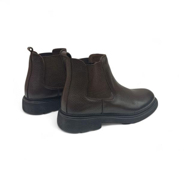 Kahve Hakiki Deri Erkek Chelsea Bot