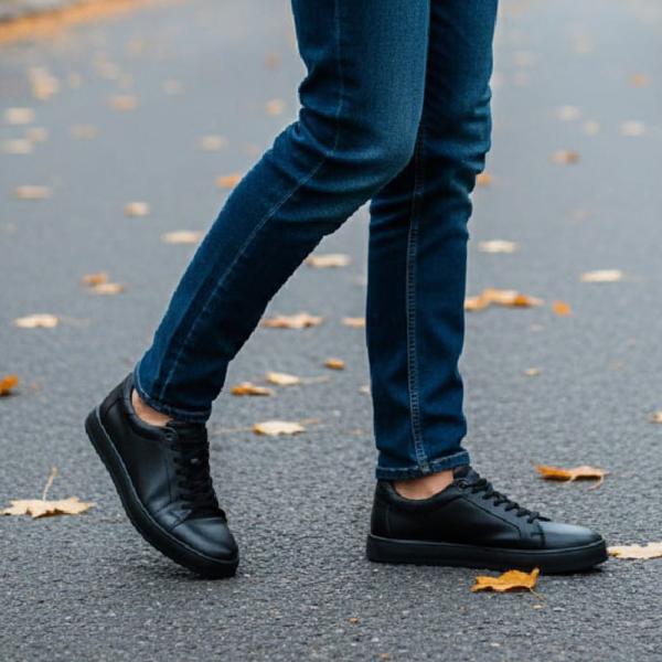 Lufian Siyah Bağcıklı Hakiki Deri Erkek Ayakkabısı