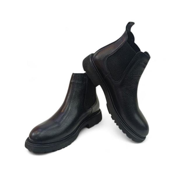 Siyah Hakiki Deri Erkek Chelsea Bot