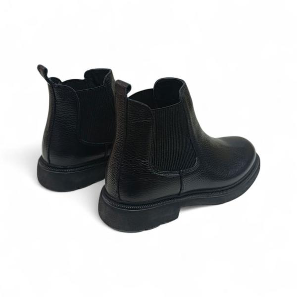 Siyah Hakiki Deri Erkek Chelsea Bot