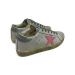 Golden Goose Super Star Beyaz Pembe Gümüş