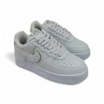 Nike Air Force Beyaz Gümüş Kırışık Deri