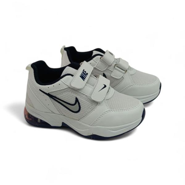 Nike Beyaz Işıklı Cırtlı Çocuk Spor