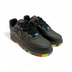 Air Force Renkli Taban Cilt Siyah