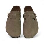 Birkenstock Bej Toka Detaylı Kapalı Kışlık Terlik