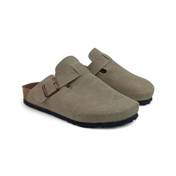 Birkenstock Bej Toka Detaylı Kapalı Kışlık Terlik