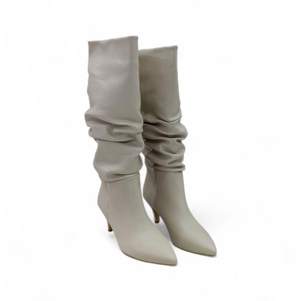 Nut İnce Taban Körüklü Dizaltı Sivri Burun Kadın Çizme