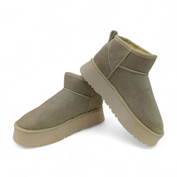 UGG Bej Kalın Taban Kadın Bot